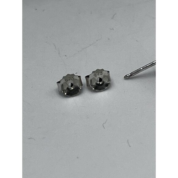 Pandora Timeless Elegance Sterling Silver Square Halo CZ Sparkle Stud Earrings - Picture 10 of 11